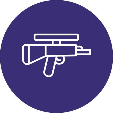 Silah. Web simgesi basit illüstrasyon