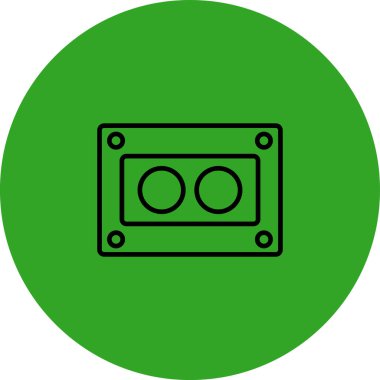 Benzersiz müzik hoparlörü vektör simgesi