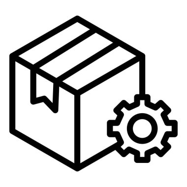 parsel kutusu dağıtım simgesi, özet biçimi