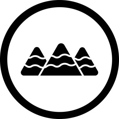 dağ ikonu vektör illüstrasyonu