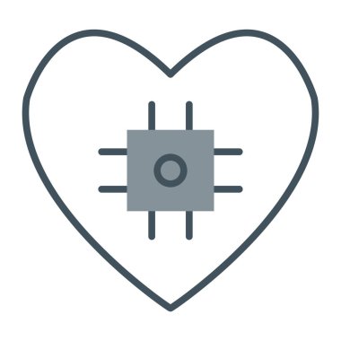 tıkaclı kalp, simge vektör illüstrasyonu