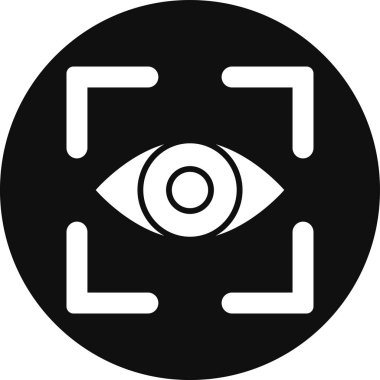 Göz vektörü glifleri düz simge