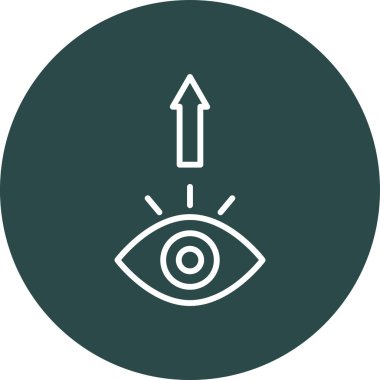 Göz simgesi vektör illüstrasyonu