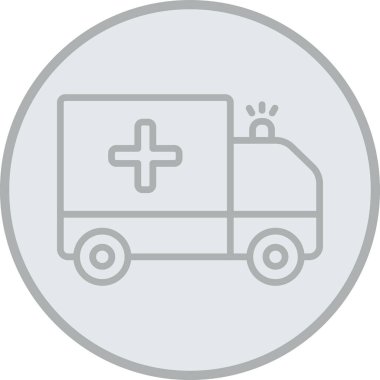 araba dağıtım aracı simgesi ana hat biçiminde