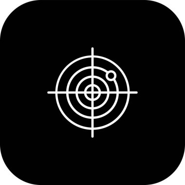 Sonar ağ simgesi, vektör illüstrasyonu