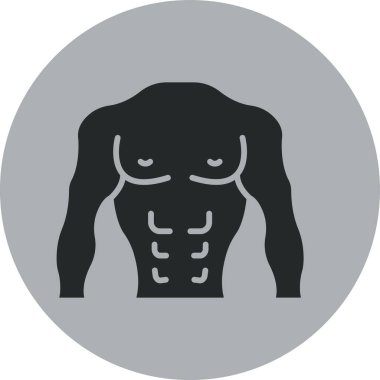 güçlü gövde simgesi, basit biçim