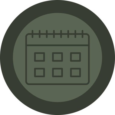 Takvim. Web simgesi basit illüstrasyon