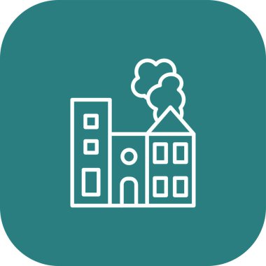 Soyut arkaplanda izole edilmiş ateş simgesi