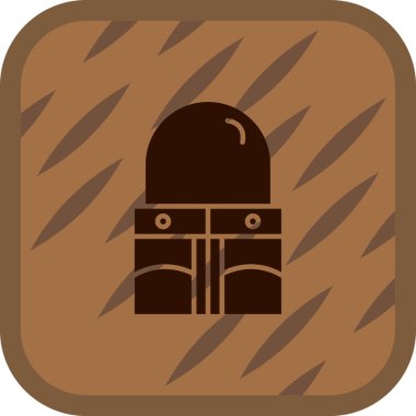 Hasır şapkalı ahşap fıçının simgesi..