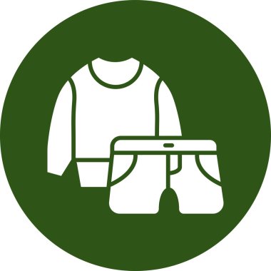 giysi simgesi vektör illüstrasyonu