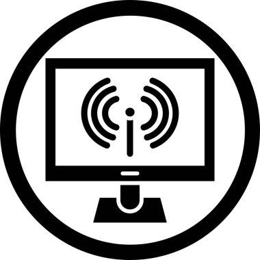 wifi vektör simgesi modern basit beyaz vektör illüstrasyonu