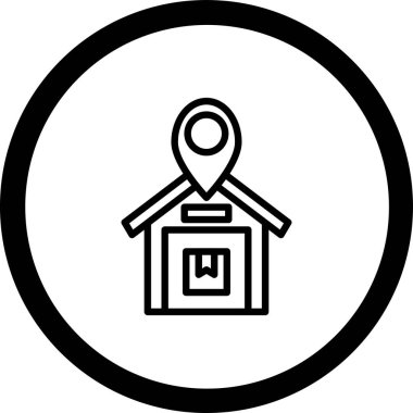 harita konum simgesi, vektör illüstrasyonu