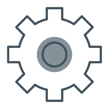 Vites simgesi vektör çizimi tasarımı