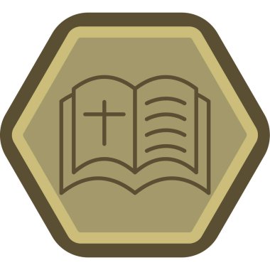 İncil. Web simgesi basit illüstrasyon