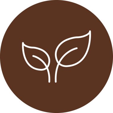 Bir çiçek simgesinin vektör illüstrasyonu