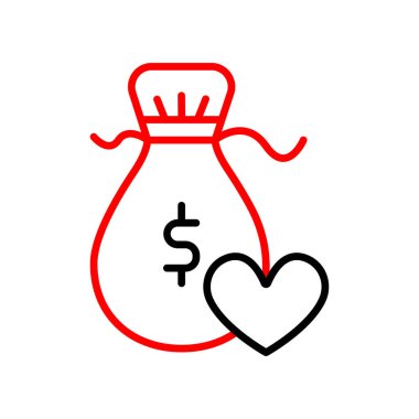 para çantası simgesi vektör illüstrasyon grafik tasarımı