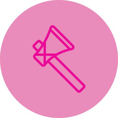 Axe araç simgesi, vektör illüstrasyonu