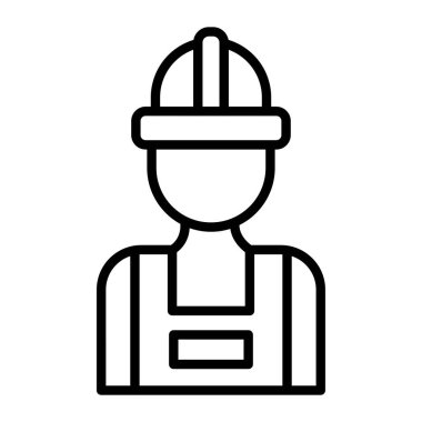 Mühendis simgesi vektör çizimi