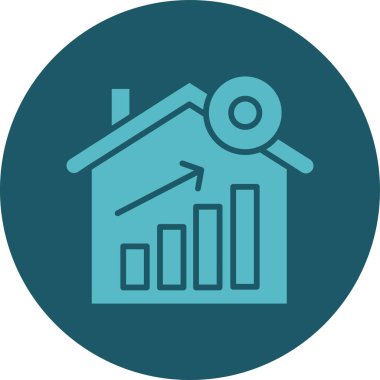 Emlak simgesi vektör illüstrasyonu