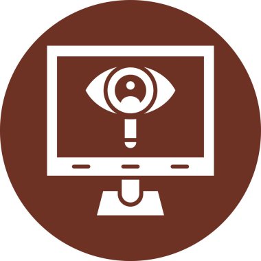 izleyici simgesi, vektör illüstrasyonu