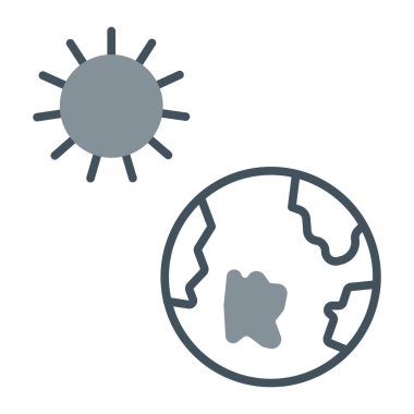 Güneş Simgesi Vektör illüstrasyonu