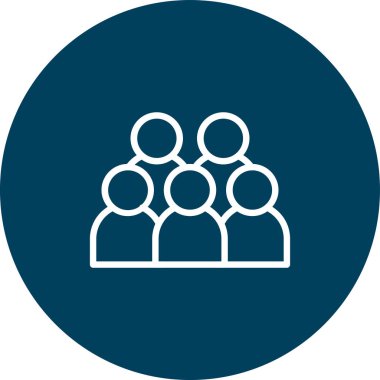 İllüstrasyon grubu insanları simgesi