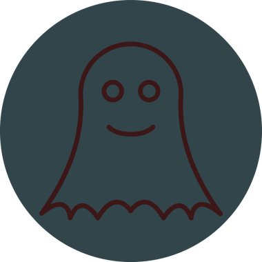Hayalet simgesi, vektör illüstrasyonu