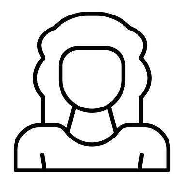 avatar kadın simgesi, özet biçimi