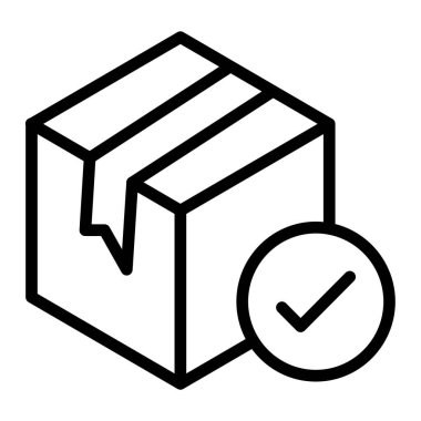 Kene sembollü kutucuğu işaretle, satır simgesi tasarımı.