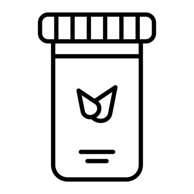 İlaç şişesi simgesi, taslak biçimi