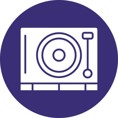 Müzik. Web simgesi basit illüstrasyon