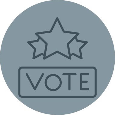 oy simgesi, vektör illüstrasyonu