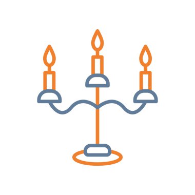 Mum ışık vektör simgesi