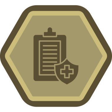 Tıbbi bir ikon. Basit tasarım