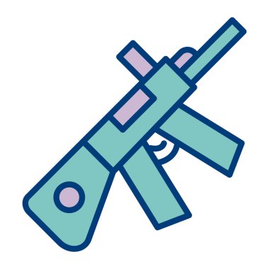 Silah. Web simgesi basit illüstrasyon