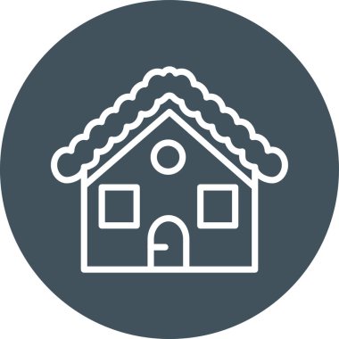 Ev simgesinin vektör illüstrasyonu