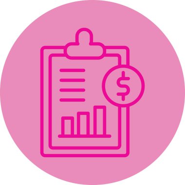 İş ve finans simgesinin vektör illüstrasyonu