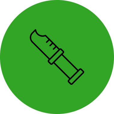 Benzersiz şırınga vektör çizgisi simgesi