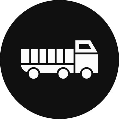 Bir kamyon simgesinin vektör çizimi