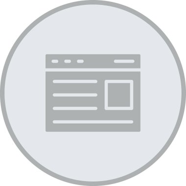 Tarayıcı web simgesi ana hat biçiminde