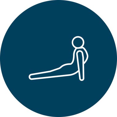 Yoga simgesinin vektör illüstrasyon tasarımı