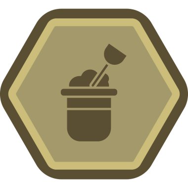 Kişisel ve ticari kullanımın illüstrasyon vektör simgesi