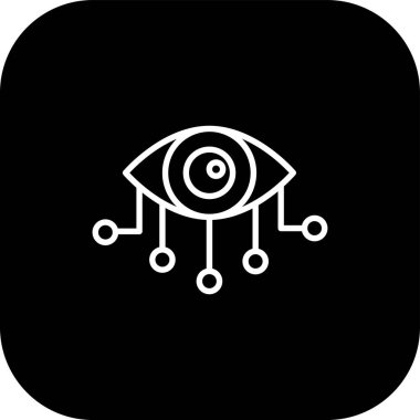 Göz simgesi vektör illüstrasyonu