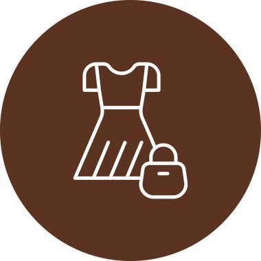 Elbise. Web simgesi basit illüstrasyon