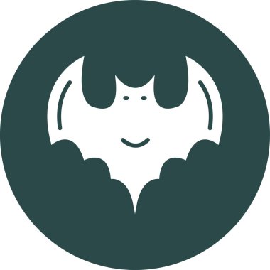 Yarasa İşareti Web simgesi, vektör illüstrasyonu