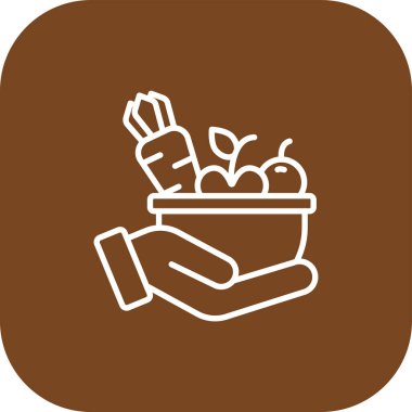 Gıda simgesinin vektör çizimi