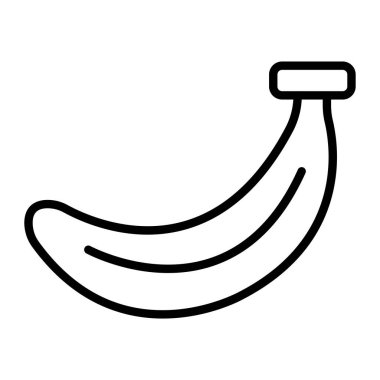 muz ikonu vektör çizimi çizimi