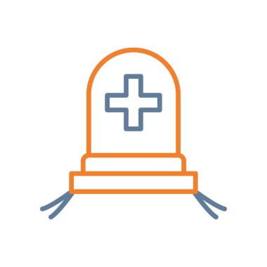 modada izole edilmiş arkaplan renginde mezar simgesi