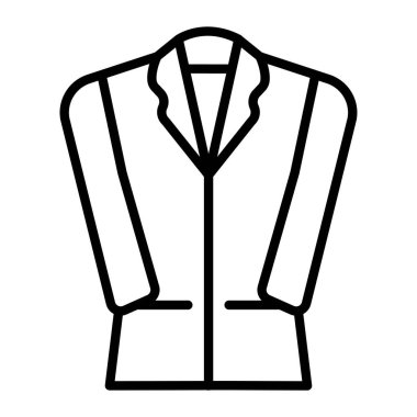 Kravat simgesi olan ceket, taslak biçimi