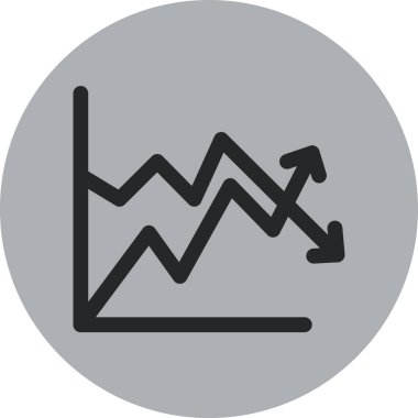 İş ve finans simgesinin vektör illüstrasyonu